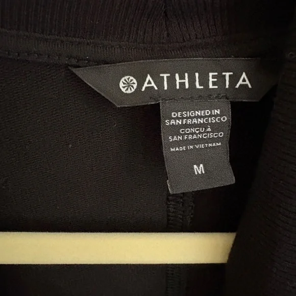 Athleta Pranayama Restore Rib Wrap Black Women’s Medium Athleisure Balletcore - Picture 4 of 8